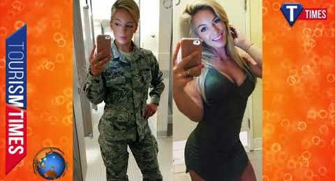 Amerikalı kadın askerler iri memelerini bikinileriyle poz vererek gösterdiler